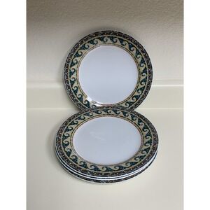 Mosaic by Gabbay GBB13 Dinner Plates  Set Of 4 Geometric Scroll Wave